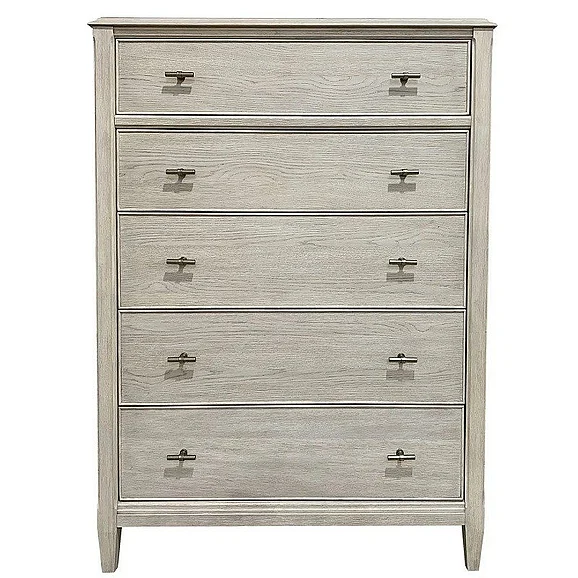Riverside Carmella Five Drawer Chest in Pebble Oak 25065