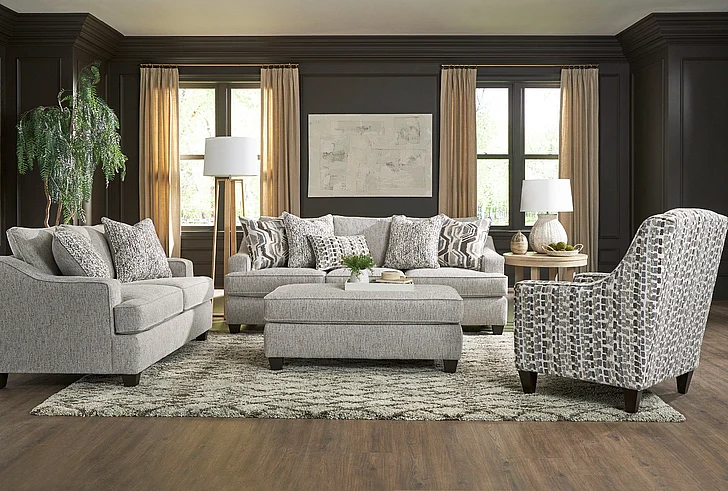 Peak Living 250 2pc Living Room Set in Cannon Linen CUSTOM ITEM