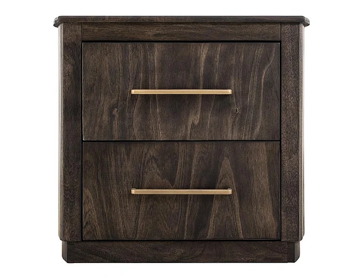 IFD Dark Mezquite 2 Drawer Nightstand in Natural IFD6632NTS