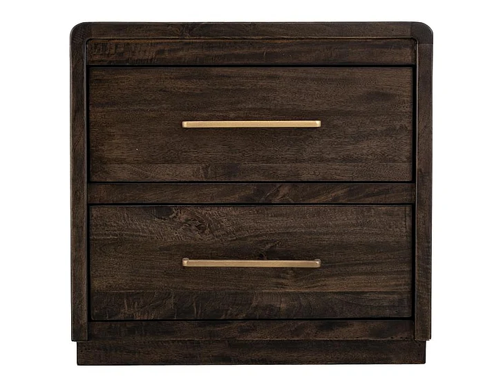 IFD Dark Mezquite 2 Drawer Nightstand in Natural IFD6631NTS