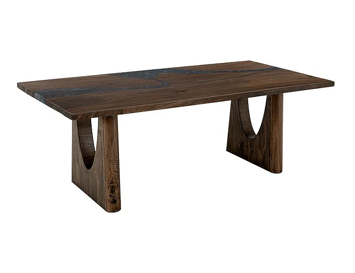 IFD Zaphiro Rectangular Dining Table in Brown