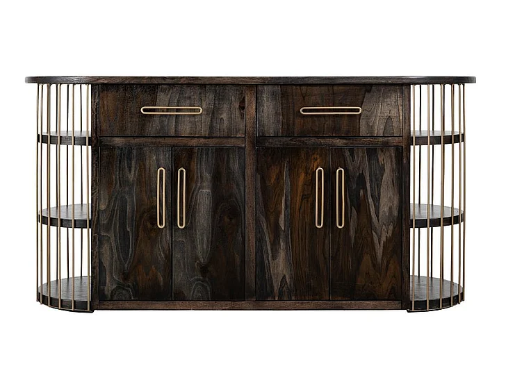 IFD Balam Kitchen Island in Black IFD4421KSL