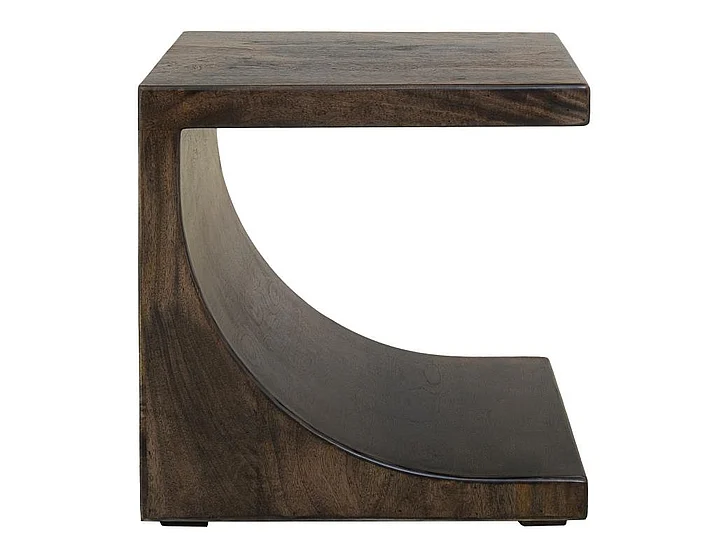 IFD Dark Mezquite Wooden End Table in Natural IFD6631END