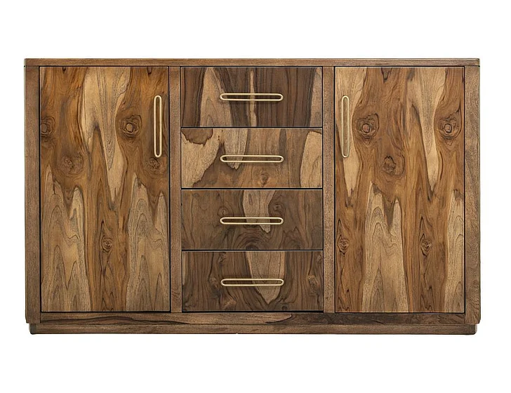 IFD Balam 4 Drawer and 2 Door Buffet in Brown IFD4221BFF