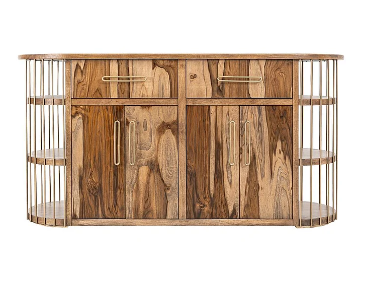 IFD Balam Kitchen Island in Brown IFD4221KSL