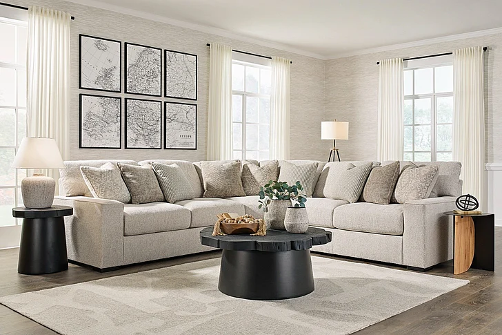 Ballyton 3-Piece Sectional Set in Sand