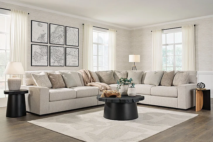 Ballyton 4-Piece Sectional Set in Sand