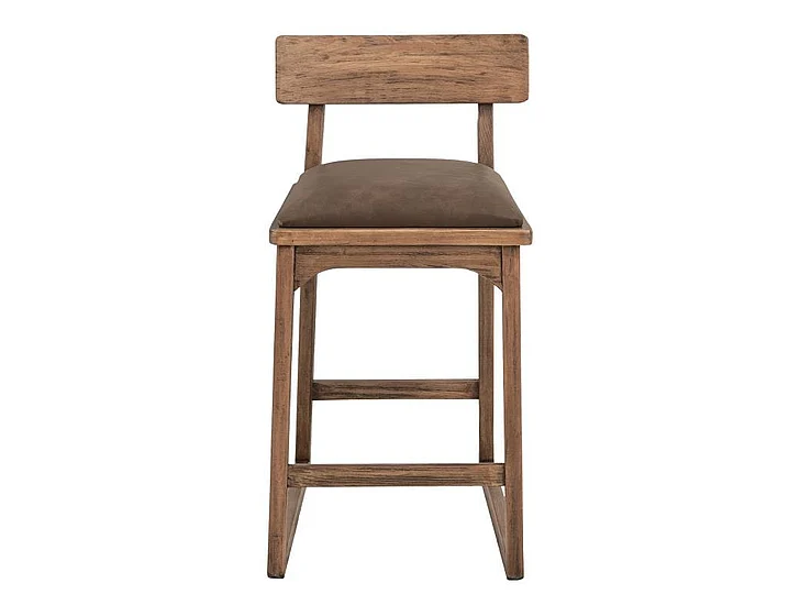 IFD Balam 24 Inch Upholstered Barstool in Brown IUP422-BST24-231 (Set of 2)