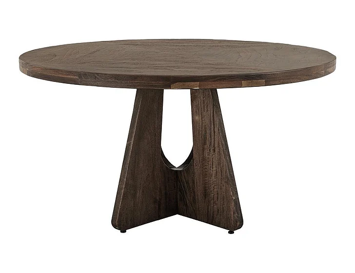 IFD Balam 47 Inch Round Dining Table in Brown