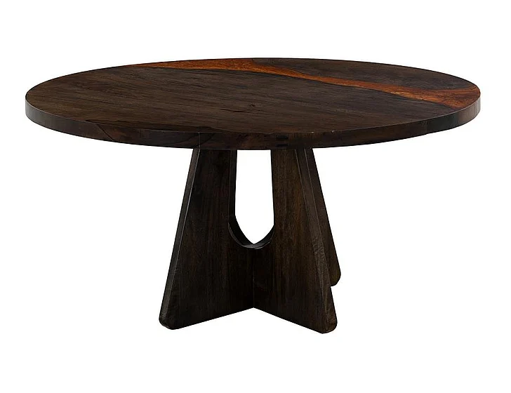 IFD Raramuri 59 Inch Round Dining Table in Brown