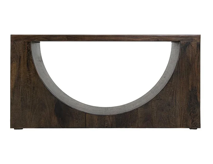IFD Dark Mezquite Wooden Sofa Table in Natural IFD6631SFT