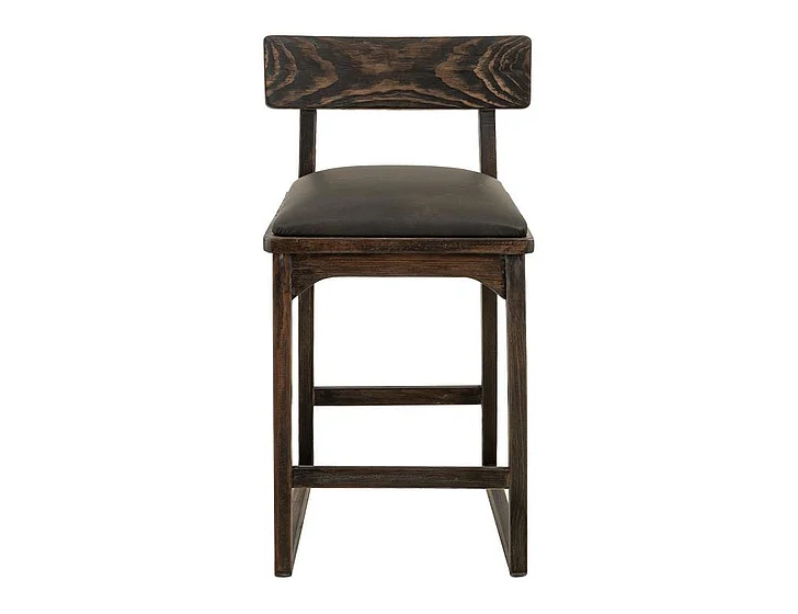 IFD Balam 30 Inch Upholstered Barstool in Black IUP442-BST30-216 (Set of 2)