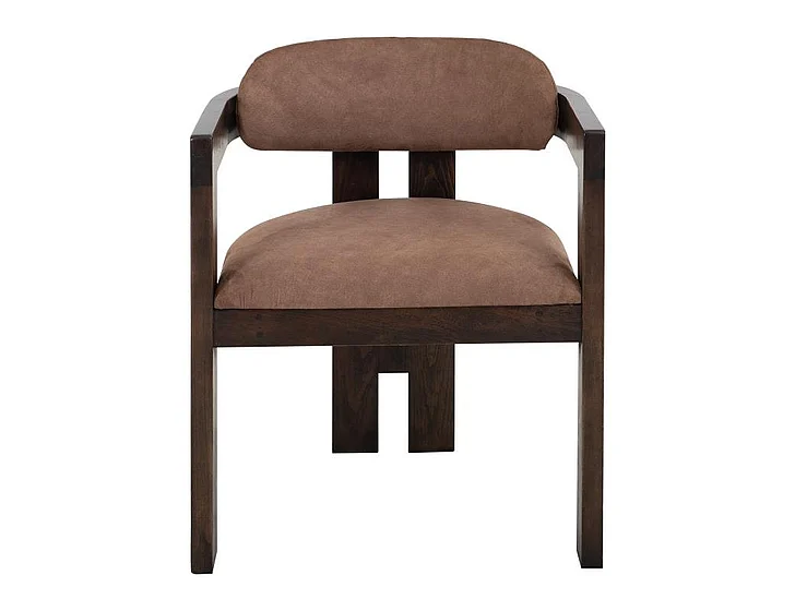IFD Raramuri Upholstered Arm Chair in Dark Brown IFD4852CHUBN