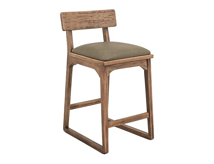 IFD Balam Upholstered Barstool in Brown IUP422-BST30-232 (Set of 2)