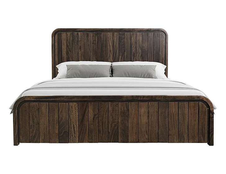 IFD Dark Mezquite Eastern King Platform Bed in Natural
