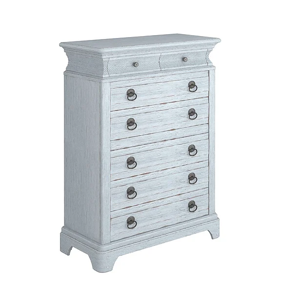 A.R.T. Furniture Summer Creek 8 Drawer Chest G in Shutter Blue 251150-1361