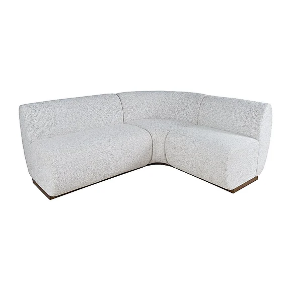 Jofran Milano Banquette Complete in Grey 2525-1ST2ST3WDKT