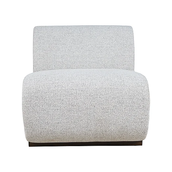 Jofran Milano Banquette One Seater Bench in Grey 2525-1ST