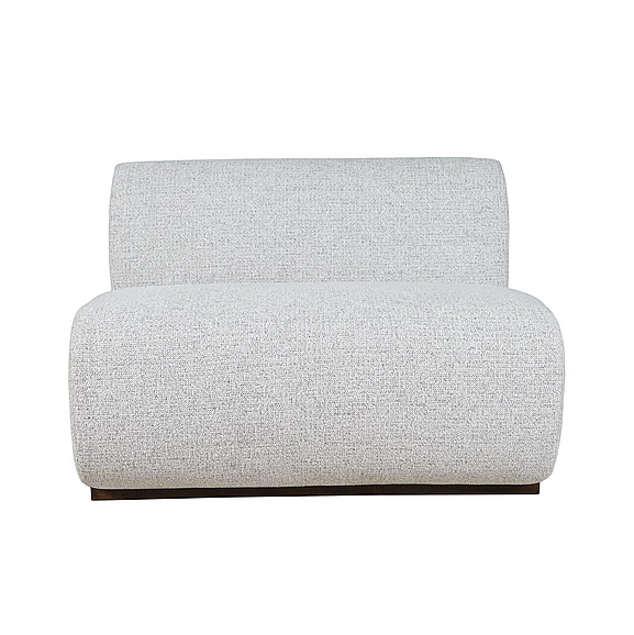 Jofran Milano Banquette Two Seater Bench in Grey 2525-2ST