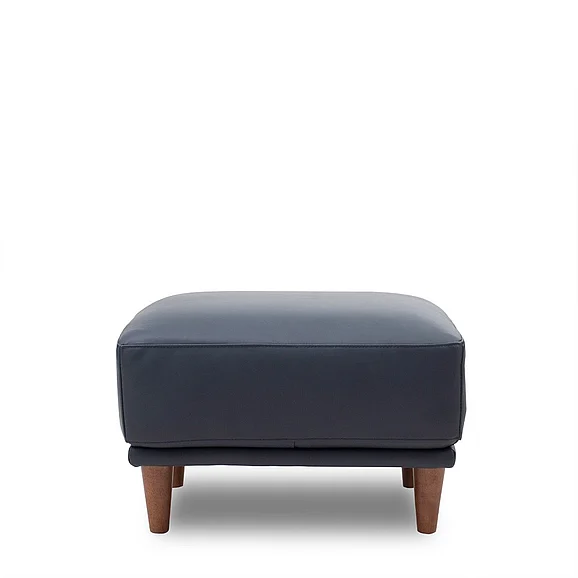 Leather Italia USA Baxter Ottoman U5901S Midnight Blue 9661-2525-00U5901S