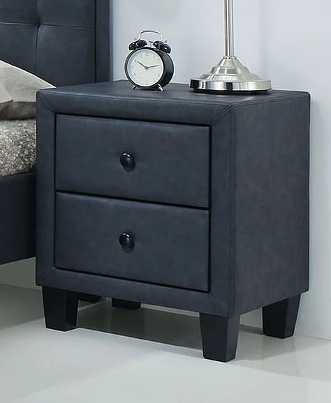 Acme Furniture Saveria 2 Drawer Nightstand in Gray 25663