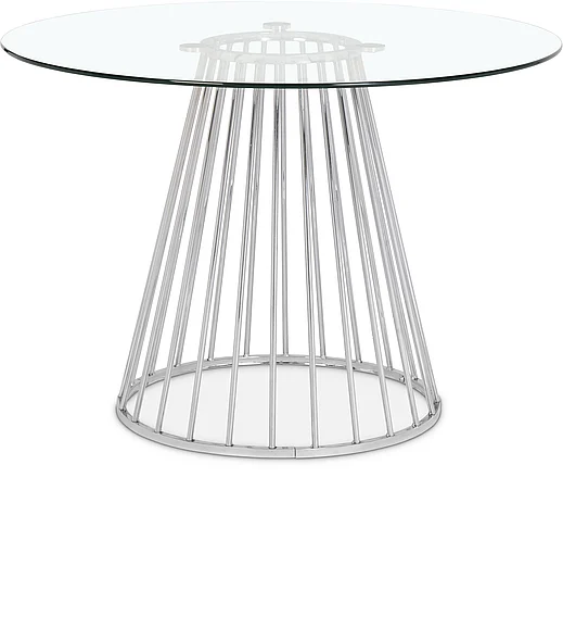 Meridian Gio Dining Table in Chrome 752-T