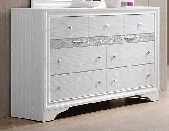 Acme Naima 9 Drawer Dresser in White 25775