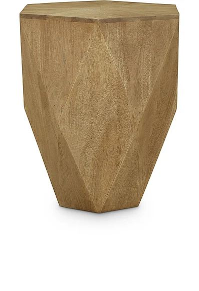 Meridian Diamante End Table in Oak 234Oak-ET