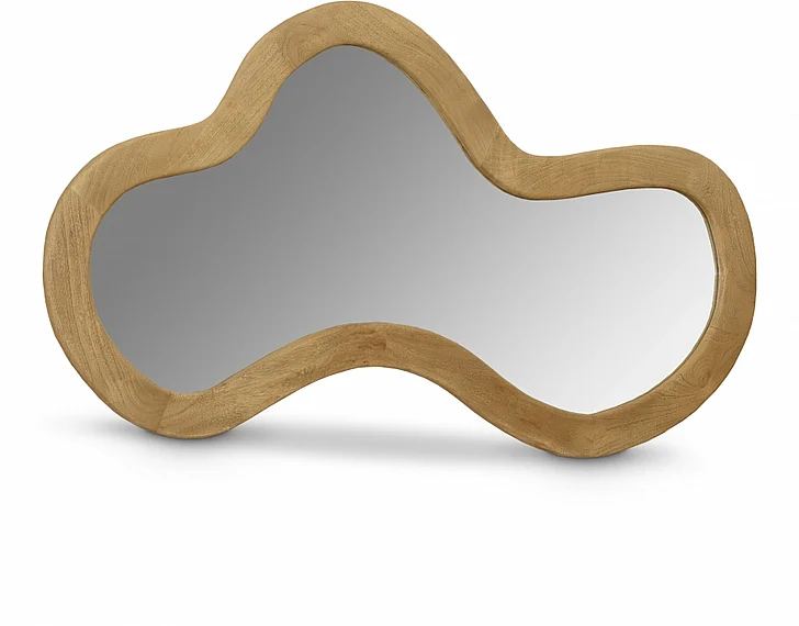 Meridian Oblique Mirror in Oak 417Oak-48M