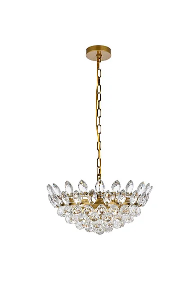 Elegant Emilia 18 In. Pendant in Brass 1104D18BR CLOSEOUT