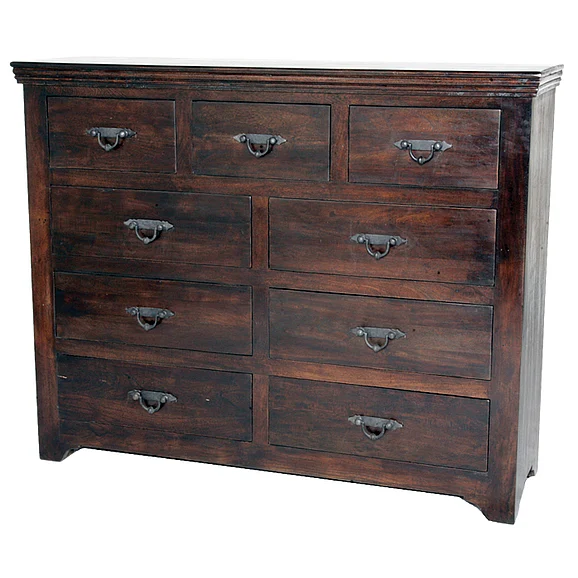 Meva Furniture Mirage 9 Drawer Dresser in Acacia