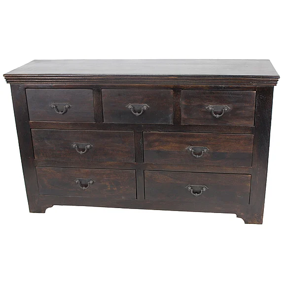 Moti Furniture Mirage 7 Drawer Dresser in Acacia