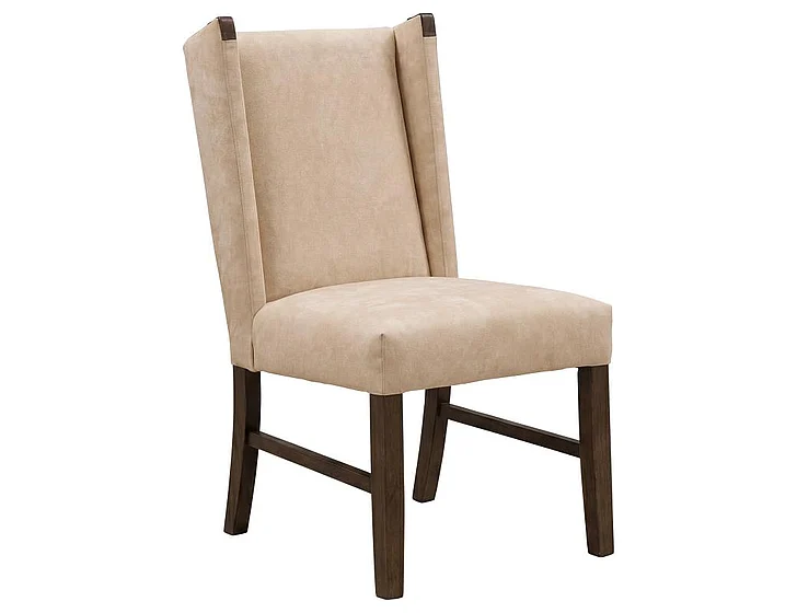 IFD Forge Poly Suede Upholstered Chair in Soft Beige (Set of 2) IFD5821CHU