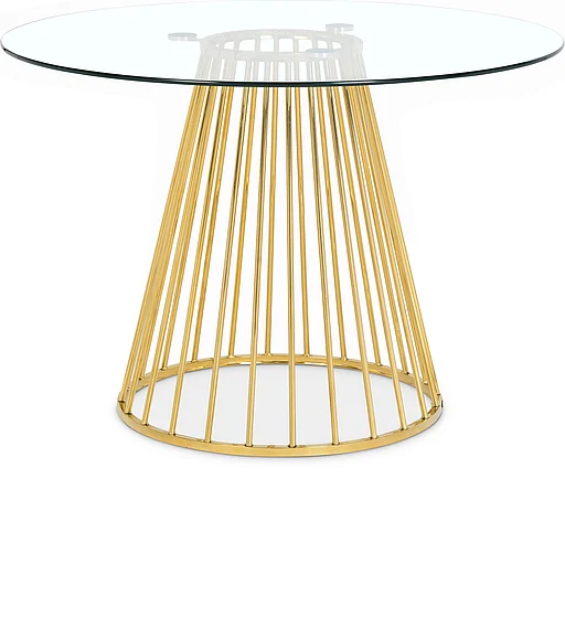 Meridian Gio Dining Table in Gold 751-T