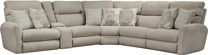 Catnapper McPherson 6-Piece Sectional in Buff