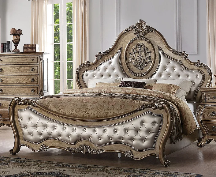Acme Ragenardus Queen Bed in Vintage Oak 26310Q