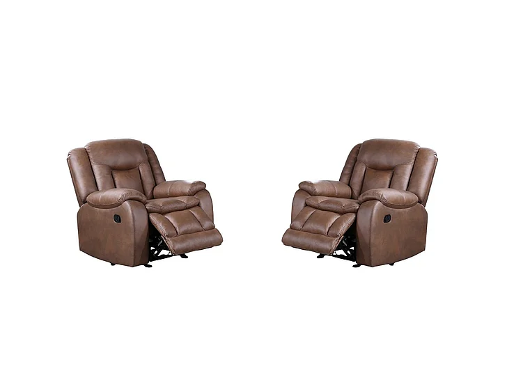 New Classic Morello Glider Recliner - Brown U2505-13-BRW (Set of 2)