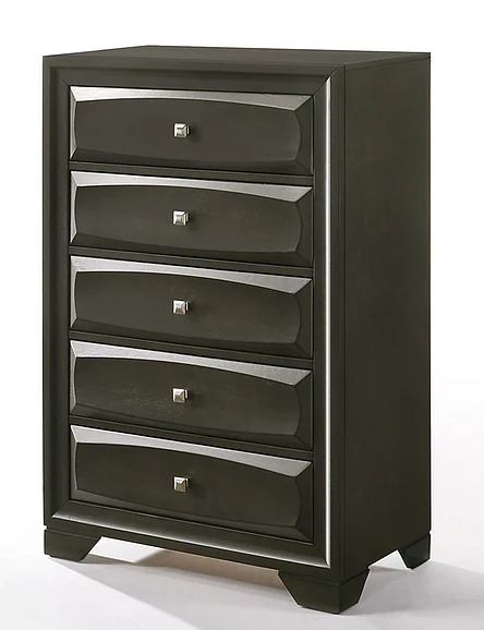 Acme Furniture Soteris 5 Drawer Chest in Gray 26546
