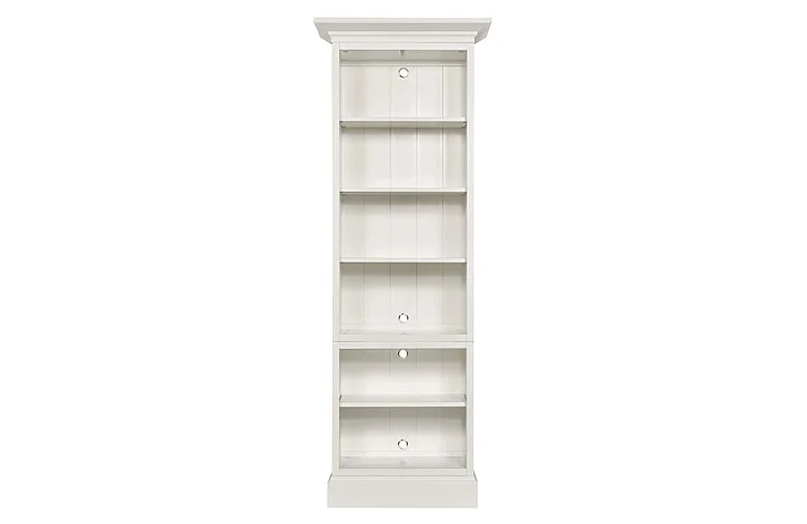 Hammary Structures Single Bookcase Cabinet - Complete in Pure White 267-104R