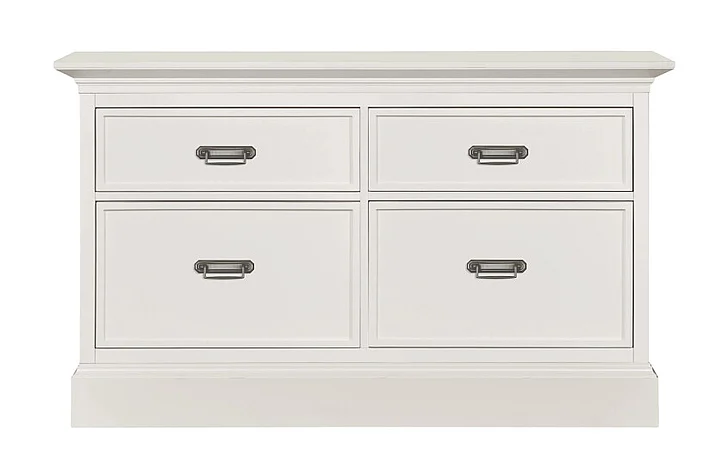 Hammary Structures Double Storage Console - Complete in Pure White 267-210R
