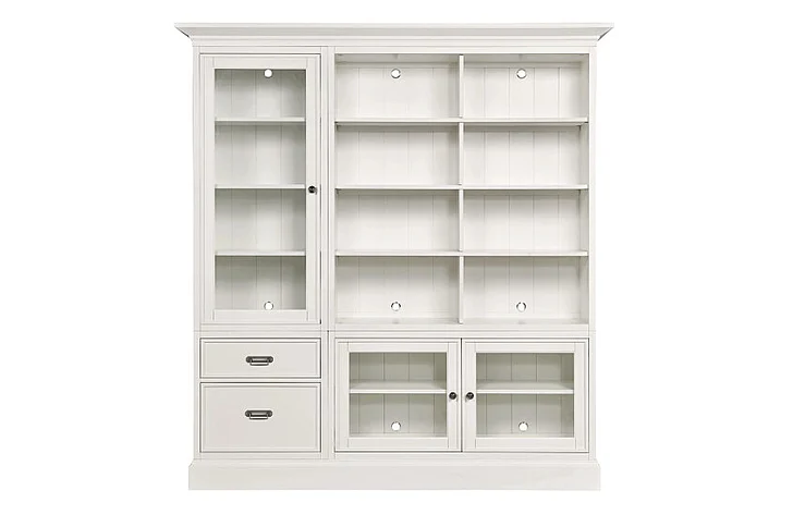 Hammary Structures Triple Multi Use Storage Unit - in Pure White 267-300R