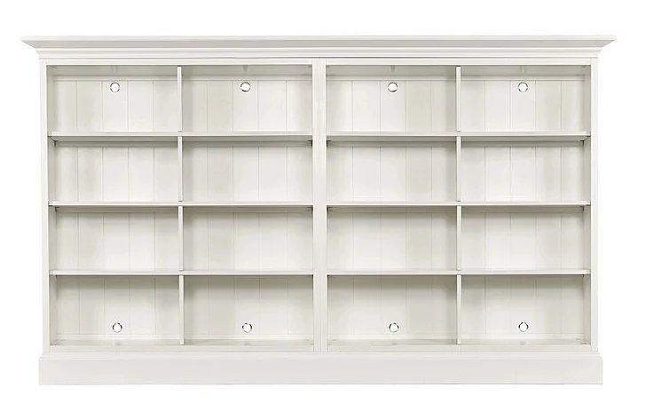 Hammary Structures Quad Mid Height Bookcase - Complete in Pure White 267-416R