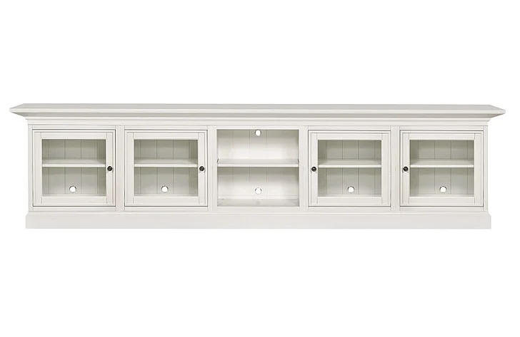 Hammary Structures Quintuple Double Door Console - in Pure White 267-507R