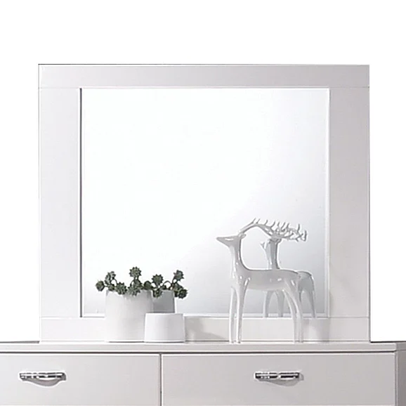 Acme Naima ll Mirror in White 26774