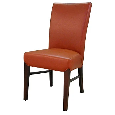 NPD Milton Bonded Dining Leather Chair in Pumpkin (Set of 2) 268239B-8141