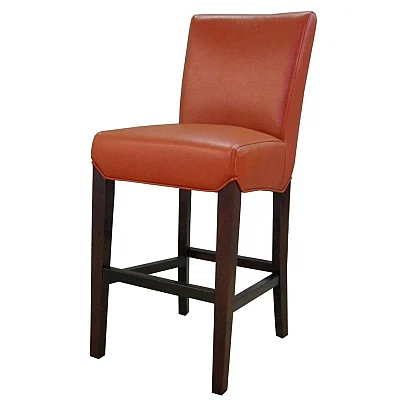 NPD Milton Bonded Leather Counter Stool in Pumpkin 268527B-8141