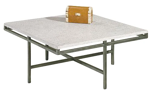 Hammary East Park Square Cocktail Table in Gunmetal T1014804-00