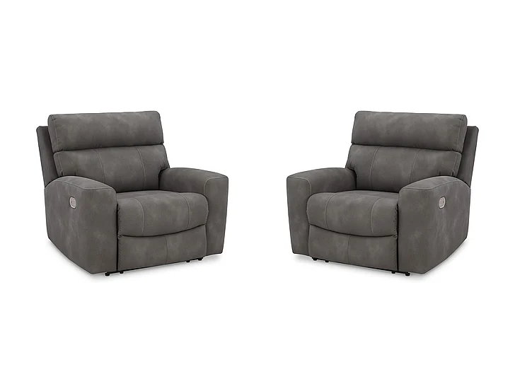 Next-Gen DuraPella Power Recliner in Slate 6100313 (Set of 2)