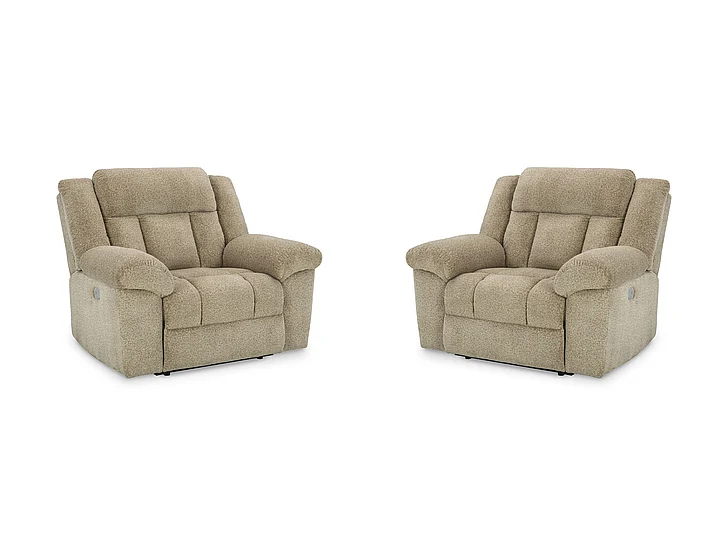 Tip-Off Power Recliner in Wheat 6930582 (Set of 2)
