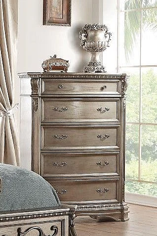 Acme Furniture Northville 5 Drawer Chest in Antique Silver 26939